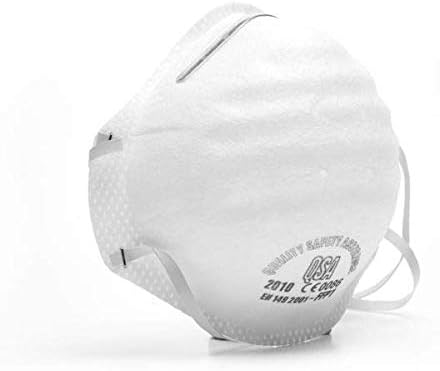 Blackpoolfa FFP2 N95 Respirator PM2.5 Face Masks Germ Protection 3 Layer Flter Earloop Mouth Cover Mask for Protective Paint Dust Pollen Solid Disposable Mask, 4 PCS