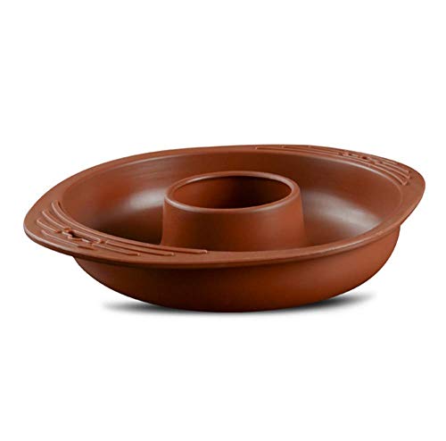 Brown Ring Mold Cake Pans 8-1/2 inch Diam,Round Silicone Donut Mould Non-Stick,Chocolate Mousse Mould,DIY Decorative Baking Tray,Baking Tools Cake Decorating Plate
