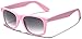 Retro Rewind Colorful Fashion Sunglasses for Men & Women - UV400 Retro Glasses for Boys & Girls - Colored Sunglass Pair with Gradient Smoke Lens & Matte Rubberized Finish Frame