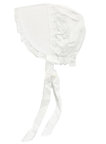 100% White Cotton Prairie Amish Bonnet Small by Americana