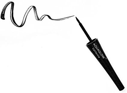 AQUAGLOW California Liquid Eyeliner +Aloe - Natural and Organic (Made in USA) (One, Black)