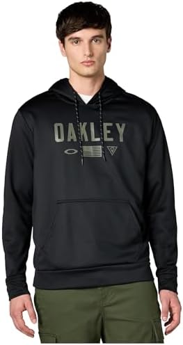 Oakley Mens Metal Solar Rail Crew Sweatshirt, Blackout, XX-Large