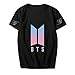 DealRight BTS Love Yourself T Shirt Short Sleeve Jungkook Suga JIN Jimin J-Hope V RM Kpop Tee Crew Neck T-Shirts