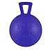 Jolly Pets Tug-n-Toss Heavy Duty Dog Toy Ball with Handle, 3 Inches/Mini, Blue, Model:403 BL