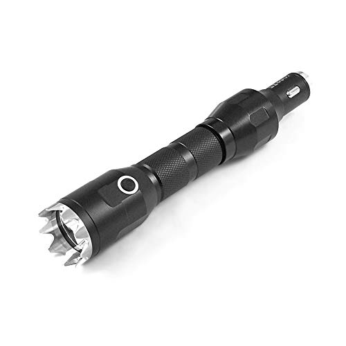 AllinOne Survival Gear Flashlight and Emergency Car Escape Tool Kit, Rechargeable EDC Tactical