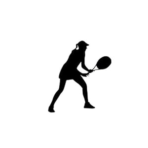 SHMAZ 9.2 * 10.4 Cm Persoonlijkheid Dames Tennis Silhouetten Stickers Auto Stickers Leuke Reflecterende Decals Zwart…