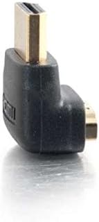 C2G HDMI Male to HDMI Female 90 Degree Adapter, Black - Image 3