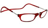 Clic Magnetic Reading Glasses Red