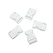 Pomeat 10 Pcs 25 mm - 1 Inch White Release Plastic Buckles Adjustable Buckles Plastic Side for Backpacks, Luggage Belts and Outdoor Supplies