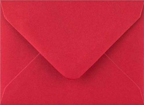 C5 Scarlet Red C5 Coloured Envelopes for A5 Greeting Cards Wedding Invitation Crafts 162x229mm- Pack of 10 envelopes (Scarlet Red)