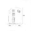 YANJ Portable Mini Fridge 12v 220v,Electric Cool Box Car refrigerator,Home And Car Dual Use Refrigeration And Heating Dual Use 20L Capacity 220V/12V LOLDF1