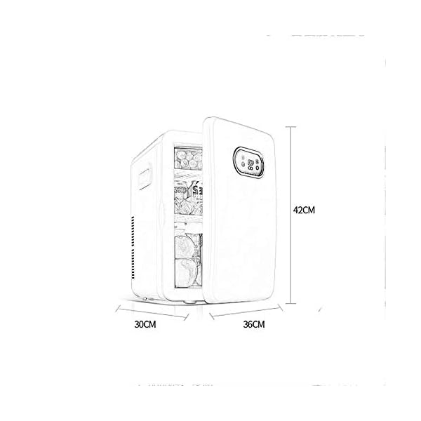 YANJ Portable Mini Fridge 12v 220v,Electric Cool Box Car refrigerator,Home And Car Dual Use Refrigeration And Heating Dual Use 20L Capacity 220V/12V LOLDF1