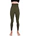 Homma High Waist Compression Leggings for Women Tummy Control Postpartum Leggings Seamless Yoga Workout Pants Olive M