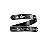 Opening Black One day at a time Ring Stainless