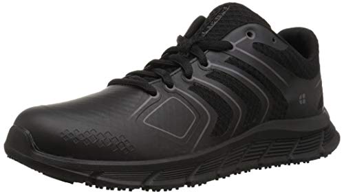 Shoes For Crews Women's Course Slip Resistant Food Service Work Sneaker, Black, 6.5 Medium US