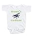 7 ate 9 Apparel Baby Boy's Daddy's Co-Pilot Onepiece 0-3 Months Navy Blue and Green