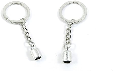10 x Keychain Keyring Key Ring Chain Jewelry Findings B0RJ3 Tassel Head Leather Cord End Cap