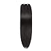 Clip in Hair Extensions 7Pcs Full Long Straight Remy Hair Extensions Clip on 70g… (15 Inch, 1B)