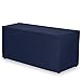 Gee Di Moda Fitted Tablecloth - 72 x 30 Inch Navy Blue Fitted Table Cloth for 6 Foot Rectangle Table - Heavy Duty Washable Fabric - for 6 Ft Buffet Table Holiday Party Dinner Wedding & Trade Show