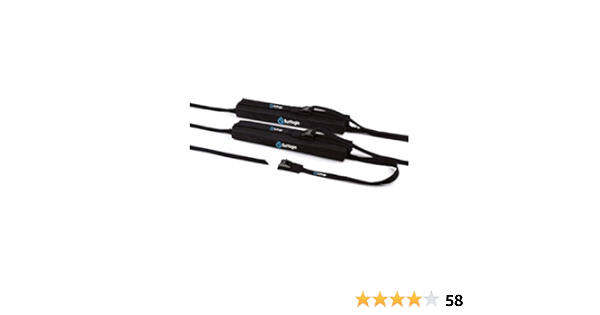 Surf Logic 59158 Soft Racks Tela Porta Tablas, 50cm Largo, Negro