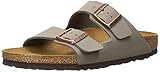 Birkenstock Unisex Arizona Stone Birkibuc Sandals - 38 R EU (US Men EU's 5-5.5, US Women EU's 7-7.5)