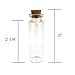 Homeford Mini Glass Tube Corked Jars, 3-Inch, 12-Pack