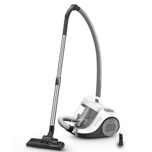 Swift Power Cyclonic Classic – Aspiradora sin bolsa potente de 750W, tecnología ciclónica, cabezal alto rendimiento, 3 niveles filtración, 7,5m radio acción, posición parking, blanco