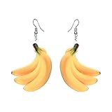 Fashion Drop Dangle Earrings Sets,Trendy Statement Creative Funny Cute Acrylic Fruit Earrings Sets Design Creative Personalized For Women Teen Girls (H)