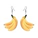 Fashion Drop Dangle Earrings Sets,Trendy Statement Creative Funny Cute Acrylic Fruit Earrings Sets Design Creative Personalized For Women Teen Girls (H)