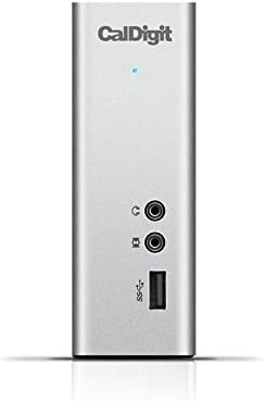 CalDigit TS3 Thunderbolt 3 Docking Station with 0.5 meter cable - 85W Charging. USB 3.1, eSATA, DisplayPort, LAN, Audio for 2016/2017 Macbook Pro and Windows PC