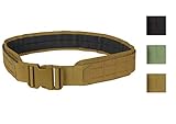 Condor Outdoor LCS Gun Belt – Tactical Heavy Duty Nylon with Lightweight Laser Cut MOLLE Webbing, 121174