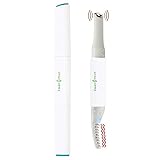 2-in-1 Heated Eyelash Curler and Sonic Eye Massager Wand, Powor Dual Use Beauty Wand for Natural Eyelashes, Anti-aging Wrinkle, Relieves Dark Circles, Fatigue and Puffiness Eye & Face Skin Care Device