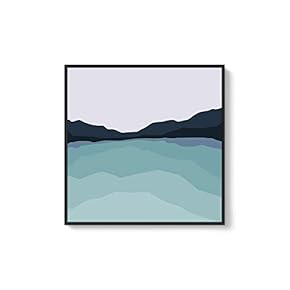 Framed Canvas Wall Art Natural Scenery Canvas Prints Home Artwork Decoration for Living Room,Bedroom - 16x16 inches