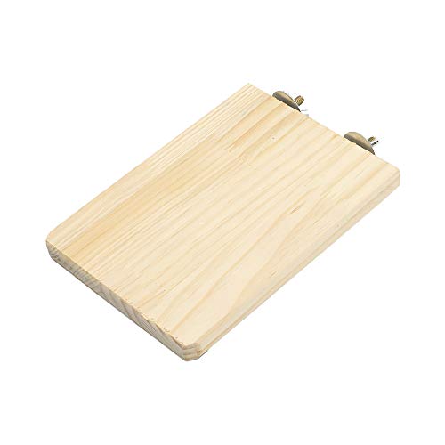 Genubi Pet Natural Wood Stand Platform Hamster Chinchilla Springboard Wooden Small Animal Platform for Cage