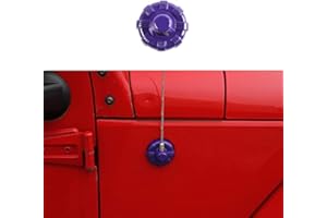 BORUIEN Interior Accessories Antenna Base Cover Decor Trim for Jeep Wrangler JK JT JL 2007-2017 for Jeep Wrangler JL JT 2018-2023 (Purple)