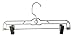 ABO Gear 12-Clear 12 Pack Slack Pant Shorts Skirt Hangers with Clips (ABO-PH1214C)