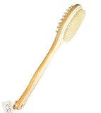 Sublime Beauty HEALTHY ORIGINAL BODY BRUSH for Well-Being. Ancient Art for Circulation & Glowing Skin. Top Skin Brush, Long Handle, Natural Bristles. 100% Moneyback Guarantee.