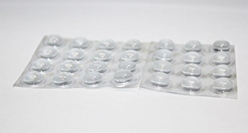 Clear Self Adhesive Buttons for piano fallboard benches and lids bumper