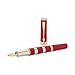 Parker Ingenuity Large Red Rubber and Golden Metal, 5th Technology Ink Pen with Medium Black refill (1858533)