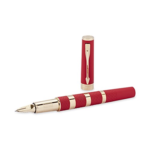 Parker ingenuity large red rubber and golden metal, par…