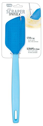 Talisman Designs 5320, 2-in-1 Scraper Spatula, Blue