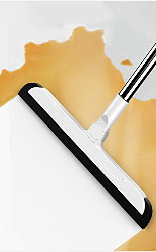 Wuudi 3-delige set bezem en veegschep-wisserbezem, afneembare en opvouwbare bezem en wisserbadkuipset, bezem- en… - Afbeelding 8