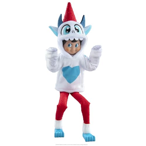 The Elf on the Shelf Claus Couture Collection Yeti Hoodie Set – Cozy Yeti-Themed Elf Outfit with Character Hoodie and Sculpted Slippers – Inspired by SnoBiggie – Scout Elf Not Included