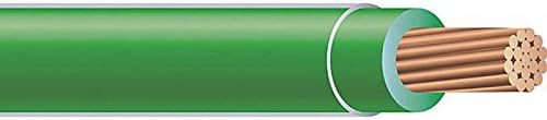 Copper Building Wire THHN-12-GRN-19STR-CU-500S/R Sold Per 500 Feet Reel, 12 AWG, 19 Strands, Green,