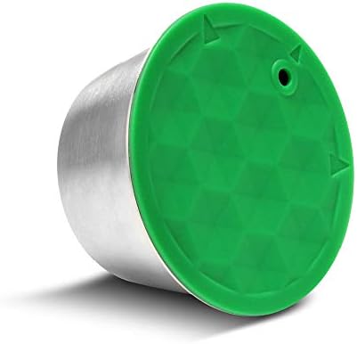 Reusable Refillable Coffee Capsule, Orsit Stainless Steel Metal Refillable Coffee, Suitable Capsule for Dolce Gusto Machine with 1 Spoon and 1 Brush