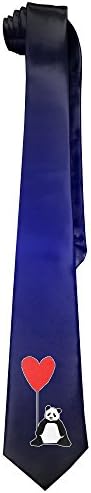 Cute Panda With Love Heart Balloon Top Quality Necktie Fashion Silk Tie Mens