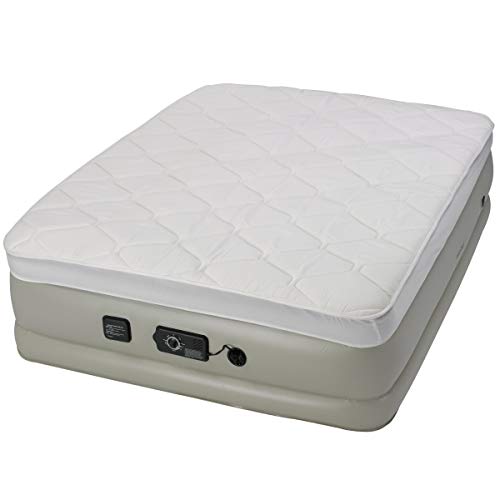 Insta-Bed Raised Air Mattress with Never Flat Pump – Queen Pillow Top (Renewed)