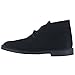 Clarks Mens Black Desert Suede Boots