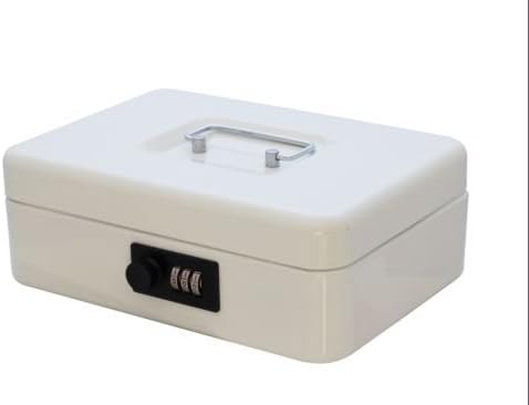 CAJA CAUDALES COMBINACION LOCK BLANCA 25X18X9CM: Amazon.es: Bricolaje y herramientas