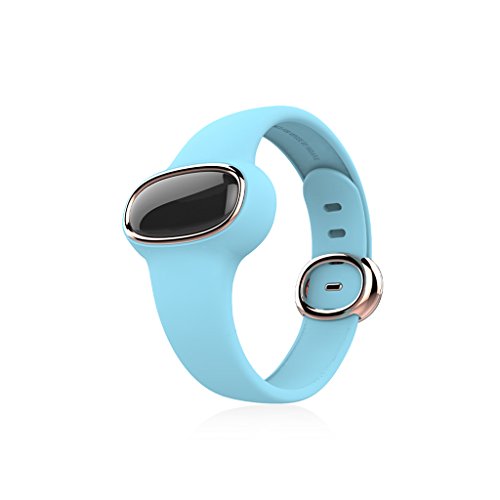 eHooray Radiation Monitor Ray Detector Activity Tracker Wristband Smart Bracelet Water Resistant IP54 IOS AndRoids for Pregnant Women (Sky Blue)